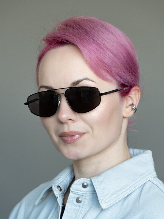 Bottega Veneta Women Sunglasses Black Grey Pilot BV1125S 001 BRAND NEW main image 5